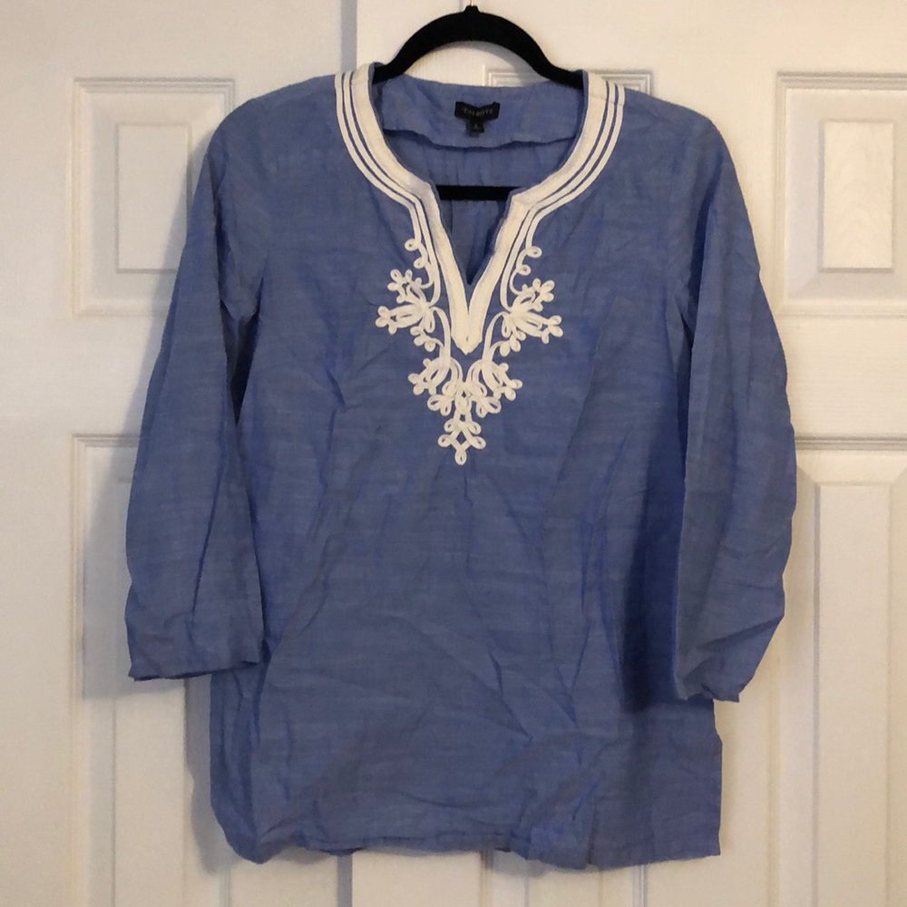 Talbots Blue 3/4 Sleeve